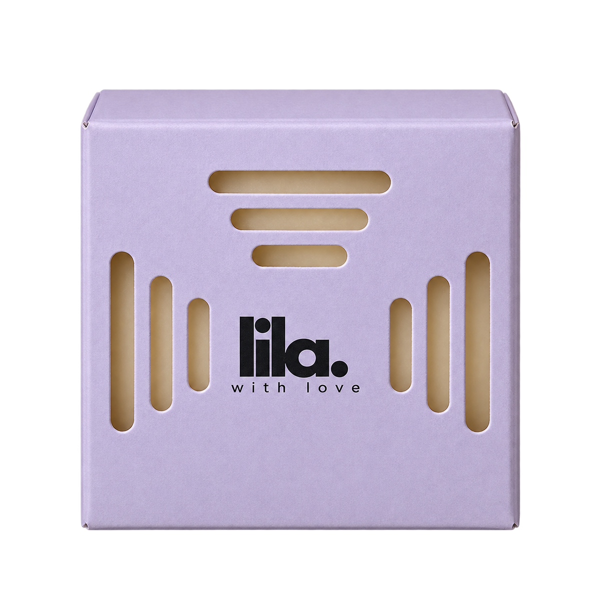 LILA WITH LOVE Jasmine scented wax pod in its lilac vented box